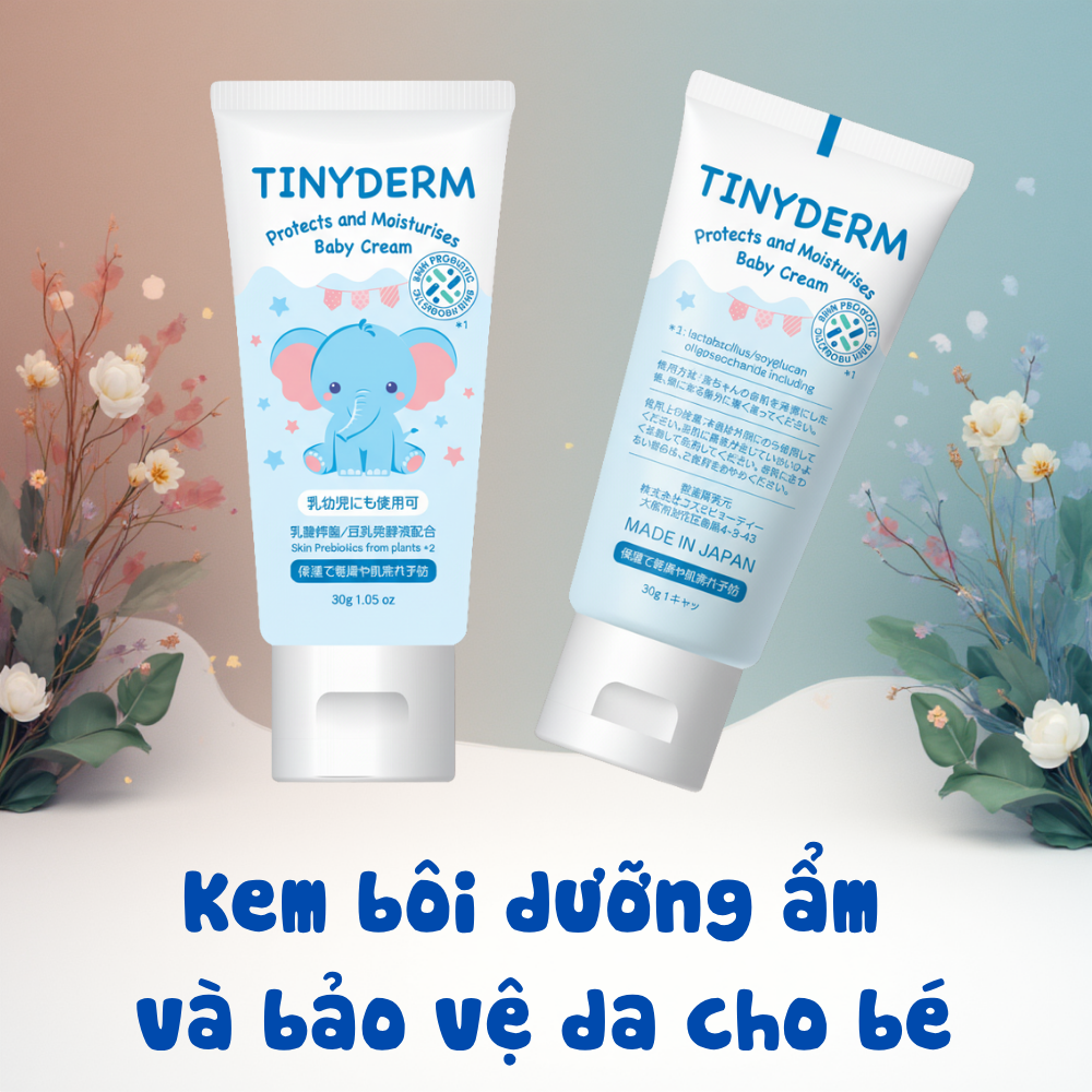 TinyDerm - Kem hỗ trợ giảm chàm sữa, giảm kích ứng da, bảo vệ và dưỡng ẩm cho bé (Sao chép) - Hình ảnh 2