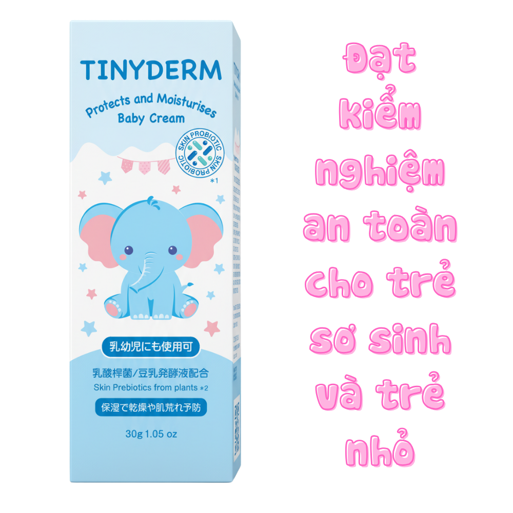 TinyDerm - Kem hỗ trợ giảm chàm sữa, giảm kích ứng da, bảo vệ và dưỡng ẩm cho bé (Sao chép) - Hình ảnh 3